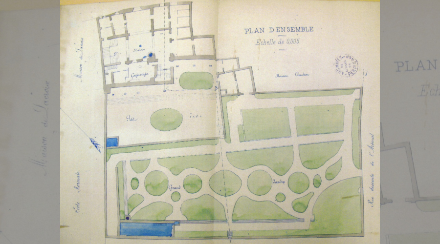 Plan de l'hotel et des jardins 