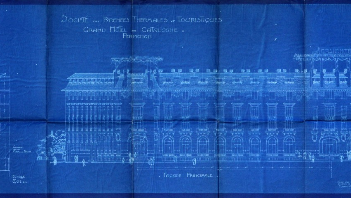 Grand Hôtel de Catalogne, projet de 1919. AVP 1O/25.