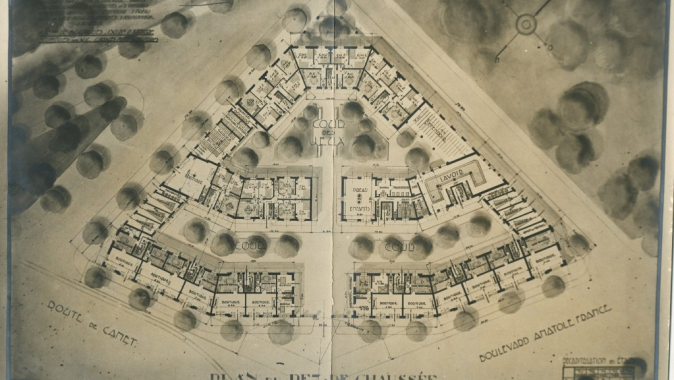 HBM Saint-Jacques, 1932, 4 boulevard Anatole France. AVP 4O/70 (221).