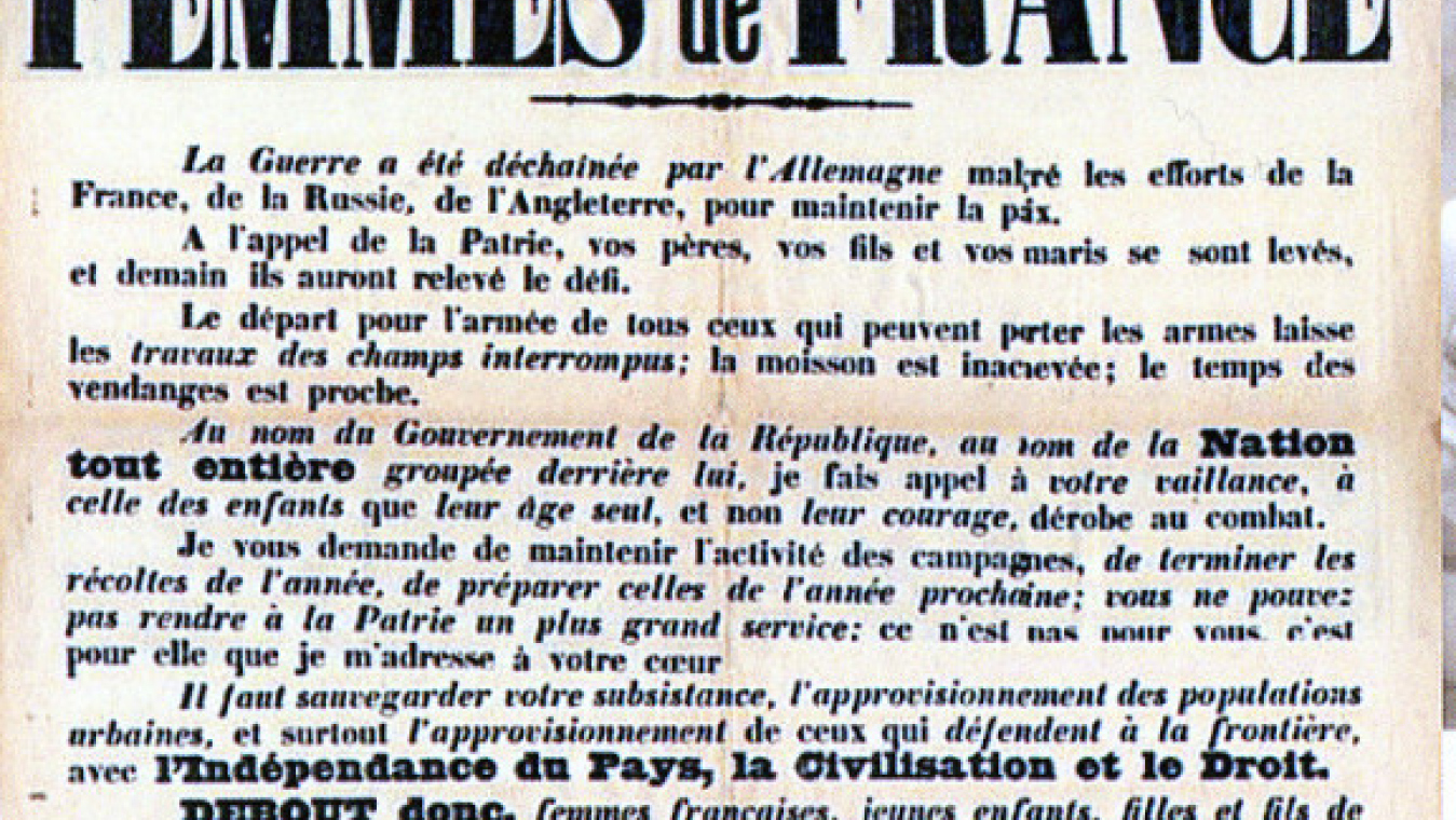 Affiche appel aux femmes