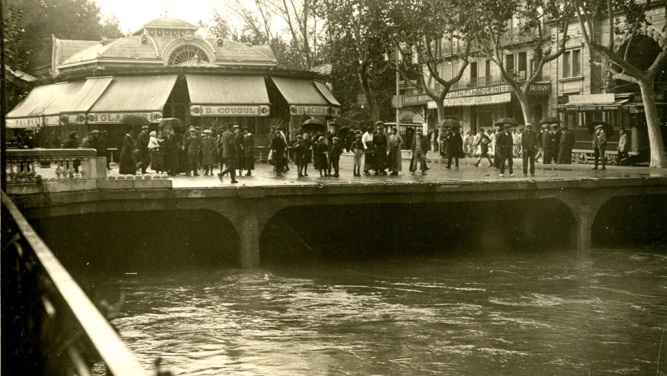 le Palmarium après l'inondation du 26 oct 1915. (Collection Michelle Pernelle)
