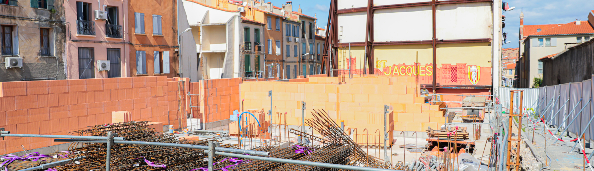 Visite du chantier de l'Ilot Puig