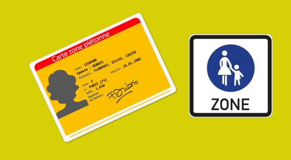 Demande de carte d’accès à la zone piétonne